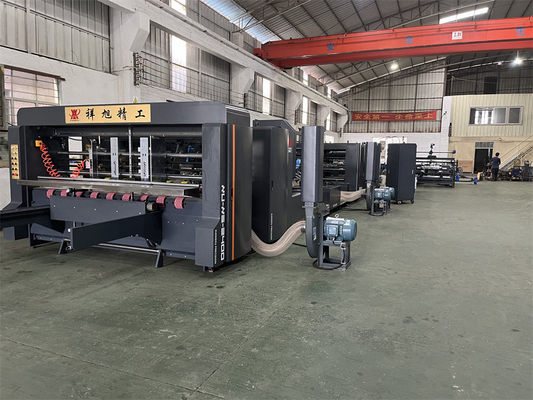 70kw αυτόματο κυματοειδές κουτί Folder Gluer Μηχανή υψηλής ταχύτητας ακριβής ράψιμο