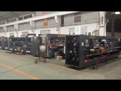 70kw αυτόματο κυματοειδές κουτί Folder Gluer Μηχανή υψηλής απόδοσης κατασκευή κουτιών